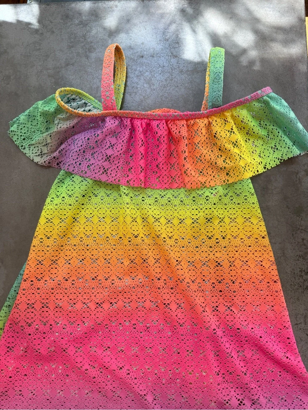 Girls Rainbow Swimsuit Cover Up